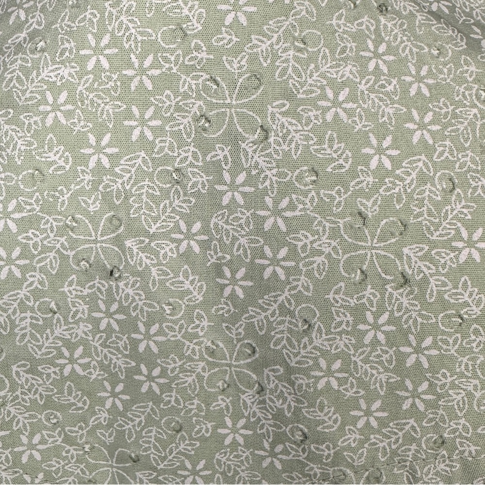 Western Back in the Saddle Mint Green Eyelet Shirt – Size M – 100% Cotton - Picture 11 of 14